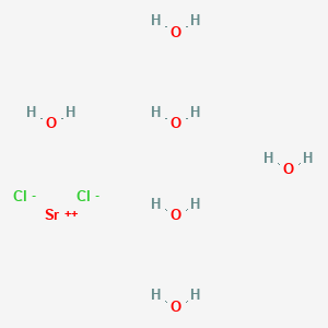 Strontium chloride hexahydrate chemical structure (CAS 10025-70-4)