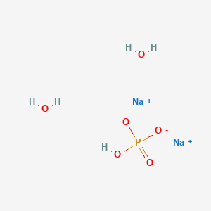 Sodium hydrogenphosphate dihydrate chemical structure (CAS 10028-24-7)