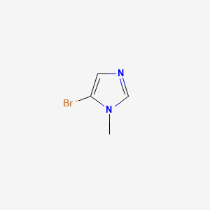 5-Bromo-1-methyl-1H-imidazole chemical structure (CAS 1003-21-0)
