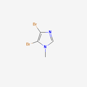 4,5-Dibromo-1-methyl-1H-imidazole chemical structure (CAS 1003-50-5)