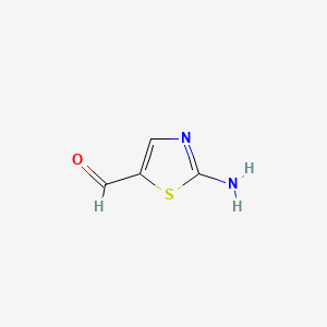 2-Aminothiazole-5-carbaldehyde chemical structure (CAS 1003-61-8)