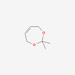 2,2-Dimethyl-4,7-dihydro-1,3-dioxepine chemical structure (CAS 1003-83-4)