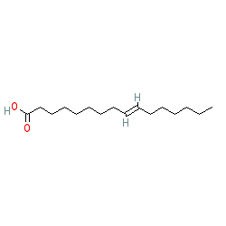 (E)-Hexadec-9-enoic acid chemical structure (CAS 10030-73-6)