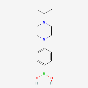 (4-(4-Isopropylpiperazin-1-yl)phenyl)boronic acid chemical structure (CAS 1003043-01-3)