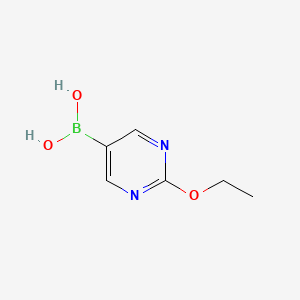 (2-Ethoxypyrimidin-5-yl)boronic acid chemical structure (CAS 1003043-55-7)