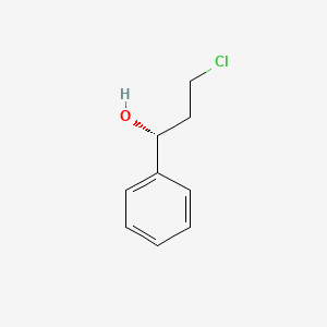 (R)-3-Chloro-1-phenylpropan-1-ol chemical structure (CAS 100306-33-0)