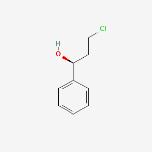 (S)-3-Chloro-1-phenylpropan-1-ol chemical structure (CAS 100306-34-1)