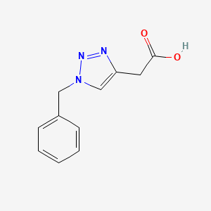 2-(1-Benzyl-1H-1,2,3-triazol-4-yl)acetic acid chemical structure (CAS 1003310-07-3)