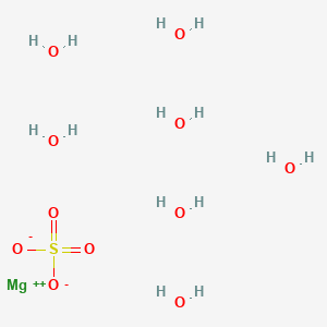 Magnesium sulfate heptahydrate chemical structure (CAS 10034-99-8)