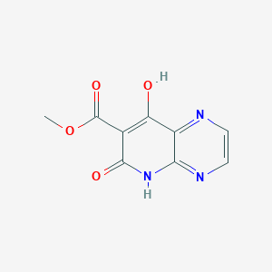 Methyl 8-hydroxy-6-oxo-5,6-dihydropyrido[2,3-b]pyrazine-7-carboxylate chemical structure (CAS 1003608-87-4)