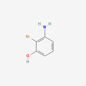 3-Amino-2-bromophenol chemical structure (CAS 100367-36-0)