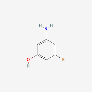 3-Amino-5-bromophenol chemical structure (CAS 100367-38-2)