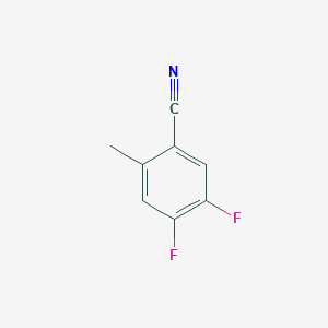 4,5-Difluoro-2-methylbenzonitrile chemical structure (CAS 1003708-82-4)