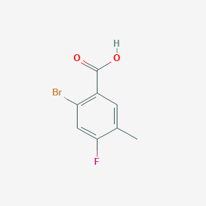 2-Bromo-4-fluoro-5-methylbenzoic acid chemical structure (CAS 1003709-39-4)