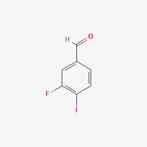 3-Fluoro-4-iodobenzaldehyde chemical structure (CAS 1003709-57-6)