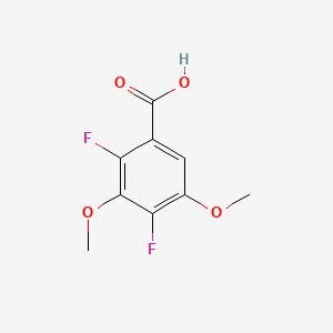 2,4-Difluoro-3,5-dimethoxybenzoic acid chemical structure (CAS 1003709-80-5)