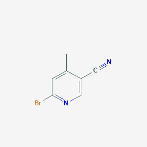 2-Bromo-5-cyano-4-picoline chemical structure (CAS 1003711-35-0)