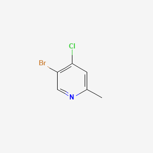 5-Bromo-4-chloro-2-methylpyridine chemical structure (CAS 1003711-85-0)