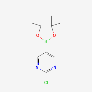 2-Chloro-5-(4,4,5,5-tetramethyl-1,3,2-dioxaborolan-2-yl)pyrimidine chemical structure (CAS 1003845-08-6)