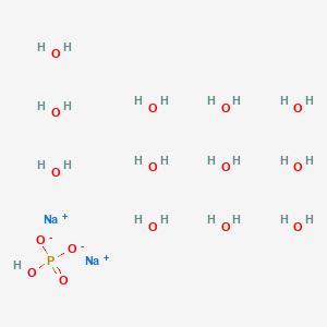 Sodium hydrogen phosphate dodecahydrate chemical structure (CAS 10039-32-4)