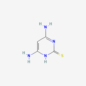4,6-Diaminopyrimidine-2-thiol chemical structure (CAS 1004-39-3)