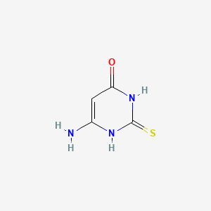 6-Amino-2-thioxo-2,3-dihydropyrimidin-4(1H)-one chemical structure (CAS 1004-40-6)