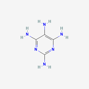 2,4,5,6-Tetraaminopyrimidine chemical structure (CAS 1004-74-6)