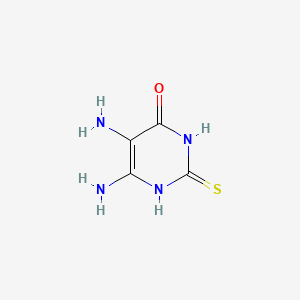 5,6-Diamino-4-hydroxy-2-mercaptopyrimidine chemical structure (CAS 1004-76-8)