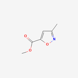 Methyl 3-methylisoxazole-5-carboxylate chemical structure (CAS 1004-96-2)