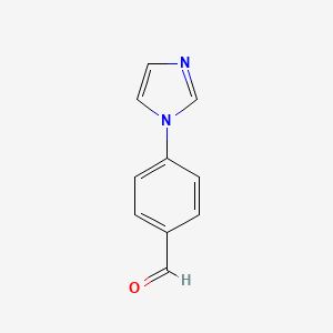 4-(1H-Imidazol-1-yl)benzaldehyde chemical structure (CAS 10040-98-9)