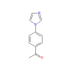 4'-(1-Imidazolyl)acetophenone chemical structure (CAS 10041-06-2)