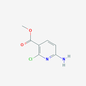 Methyl 6-amino-2-chloronicotinate chemical structure (CAS 1004294-64-7)