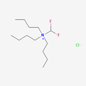 N,N-Dibutyl-N-(difluoromethyl)butan-1-aminium chloride chemical structure (CAS 1004517-48-9)