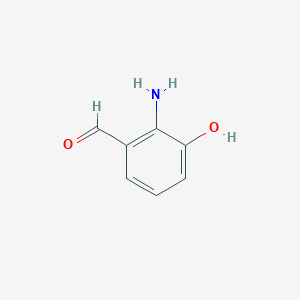 2-Amino-3-hydroxybenzaldehyde chemical structure (CAS 1004545-97-4)