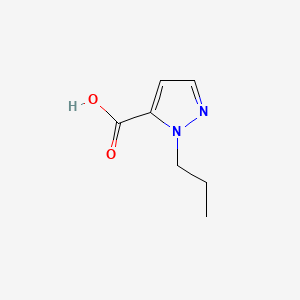 1-Propyl-1H-pyrazole-5-carboxylic acid chemical structure (CAS 1004643-68-8)