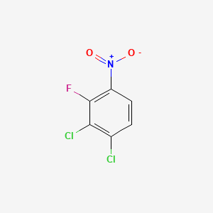 1,2-Dichloro-3-fluoro-4-nitrobenzene chemical structure (CAS 100465-04-1)