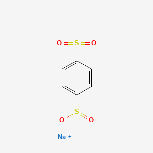 Sodium 4-(methylsulfonyl)benzenesulfinate chemical structure (CAS 1004770-58-4)