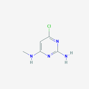 6-Chloro-N4-methylpyrimidine-2,4-diamine chemical structure (CAS 1005-37-4)