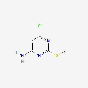 4-Amino-6-chloro-2-(methylthio)pyrimidine chemical structure (CAS 1005-38-5)