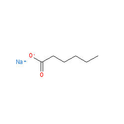 N-caproicacidsodiumsalt chemical structure (CAS 10051-44-2)