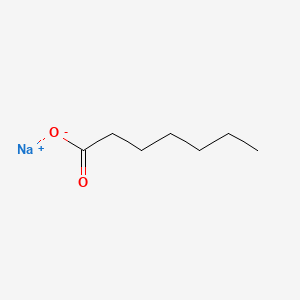 Sodium heptanoate chemical structure (CAS 10051-45-3)