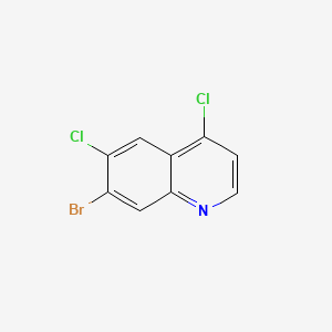 7-Bromo-4,6-dichloroquinoline chemical structure (CAS 1005452-67-4)