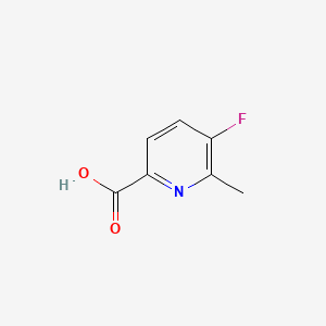 5-Fluoro-6-methylpyridine-2-carboxylic acid chemical structure (CAS 1005474-88-3)