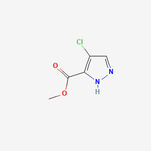 Methyl 4-chloro-1H-pyrazole-3-carboxylate chemical structure (CAS 1005584-90-6)