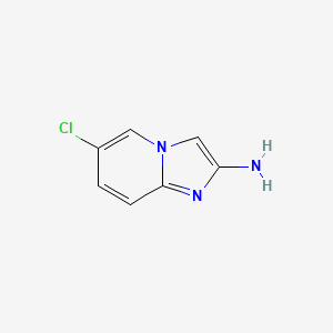 6-Chloroimidazo[1,2-a]pyridin-2-amine chemical structure (CAS 1005785-45-4)
