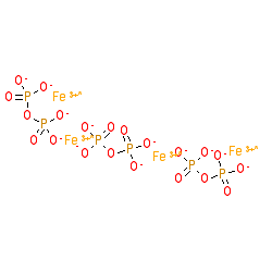 Iron(III) pyrophosphate chemical structure (CAS 10058-44-3)