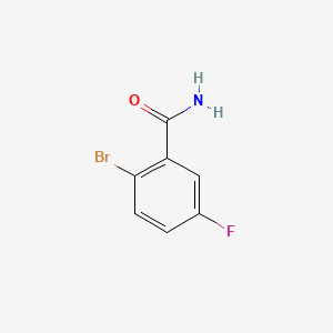 2-Bromo-5-fluorobenzamide chemical structure (CAS 1006-34-4)