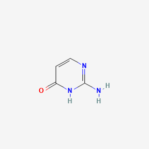2-Aminopyrimidin-4-ol chemical structure (CAS 100643-25-2)
