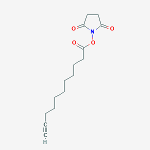 2,5-Dioxopyrrolidin-1-yl undec-10-ynoate chemical structure (CAS 1006592-57-9)