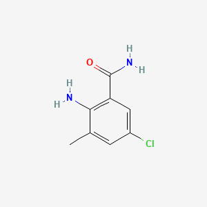 2-Amino-5-chloro-3-methylbenzamide chemical structure (CAS 1006619-83-5)